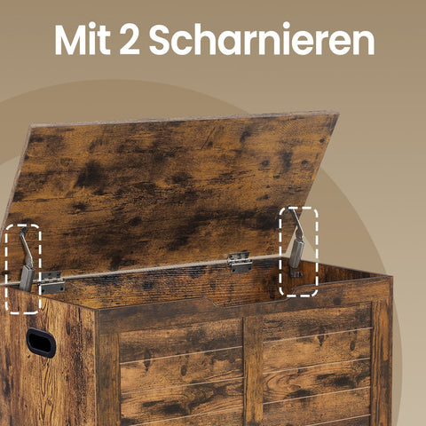 Rootz Shoe Bench - Bench with Storage Space - Seat Chest with Hinges - Organize & Store - 40cm x 80cm x 46cm