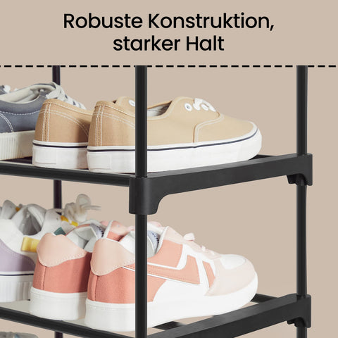 Rootz Shoe Shelf - Shoe Rack - Shoe Organizer - Adjustable Design - 92cm x 30cm x 194cm