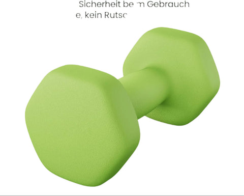 Rootz Dumbbells Set - Dumbbell Set - Free Weights - Build Strength - 16cm x 8cm x 3.2cm - 2kg Each