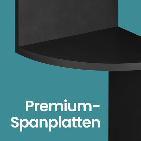 Rootz 5 Level Corner Shelf - Wall Shelf - Floating Shelf - Unique Look - 20cm x 20cm x 127.5cm