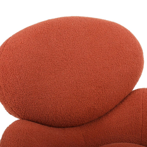 Rootz Teddy Velvet Metal Leg Dressing Chair - Modern Accent Seat - High-Density Foam - 74.1L x 77.9W x 81H cm - Easy Assembly