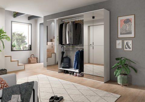 Rootz Wardrobe Set - Cabinet Combo - Storage Unit - Space-Saving - 232cm x 191cm x 37cm