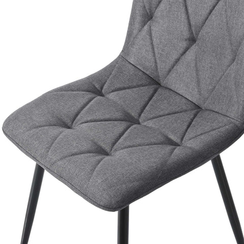 Rootz 4 Piece Set Dining Chairs - Upholstered Chairs - Elegant Seating - Unbeatable Comfort - 45cm x 40cm x 86cm