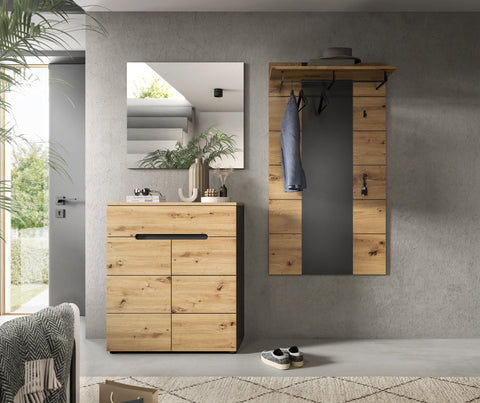 Rootz Wardrobe Combination Set - Hallway Organizer - Entryway Furniture - Quick Installation - 175cm x 190cm x 37cm