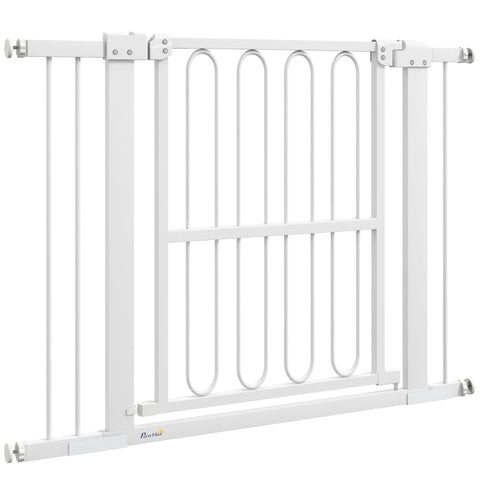 Rootz Stair Gate - Safety Barrier - Pet Gate - Easy Installation - 76-104W x 76H cm