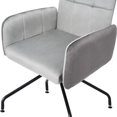 Rootz Velvet Dining Chair - Luxurious Seat - Ergonomic Armchair - Easy Assembly - 57L x 49W x 87H cm - Max Load 120kg