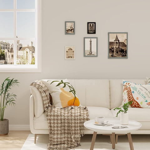 Rootz 3 Set Picture Frame - Photo Gallery - MDF Frames - Moisture Resistant Plexiglass - Grey - 30x40 cm - Robust & Elegant