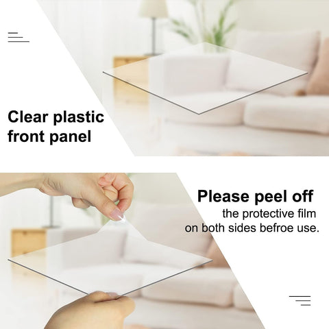 Rootz 3 Piece Set Picture Frame - Photo Gallery - MDF Grey Frames - Protects Photos - A4 21x29.7cm - Table or Wall Display