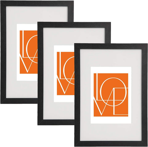 Rootz 3 Piece Set Picture Frame - Photo Gallery - MDF Frames - Protects Photos - 30x45 cm - Durable Plexiglass Front