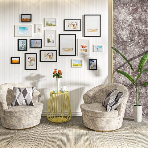 Rootz 3 Piece Set Picture Frame - Photo Gallery - MDF Frames - Protects Photos - 30x45 cm - Durable Plexiglass Front