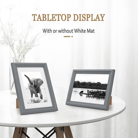 Rootz 3 Set Picture Frame - Photo Holder - Image Display - Solid Wood - 20x30 cm - Classic Grey - Preserve Memories - Fits 20x30 cm Photos