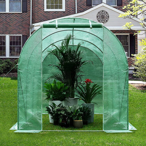Rootz Premium Large Greenhouse - Garden Enclosure - Plant House - Optimal Growth, Durable, Easy Assembly - 300cm x 200cm x 200cm - Galvanized Steel & PE Mesh