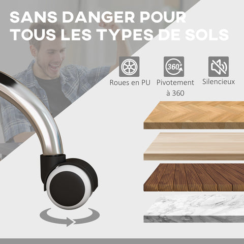 Rootz Massage Office Chair - Heated Recliner - Ergonomic Chair - Relaxation - Grey 64 x 70 x 109-117 cm