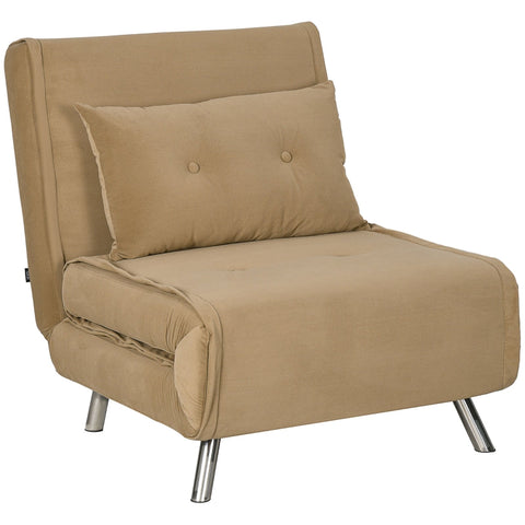 Rootz Reclining Chair - Lounge Chair - Single Bed - Adjustable Backrest - Velvet Fabric - 77cm x 88cm x 83cm