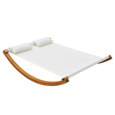 Rootz Sun Lounger Swing Bed - Outdoor Relax Bed - Garden Swing - Comfort with Pillows - 207L x 150B x 40H cm
