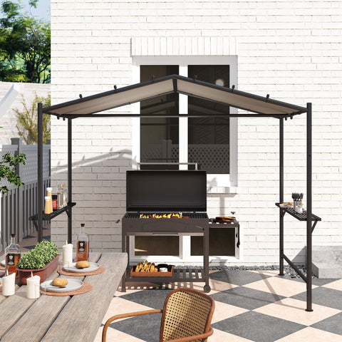 Rootz Grill Tent Gazebo - Pavilion Shelter - Weather-Resistant Roof - Protective Design - 277 x 149 x 230 cm