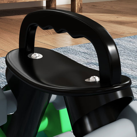 Rootz Dumbbell Set with Rack - Weights - Fitness Equipment - Hexagonal Design - Space-Saving - 3kg to 5kg - Dumbbell 18x8x8cm, Rack 42x10x30cm