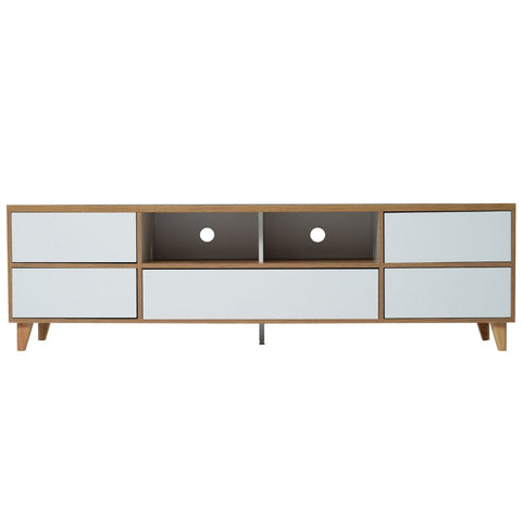Rootz Modern TV Stand - Media Console - Storage Cabinet - Stylish & Functional - 175cm x 37cm x 51cm