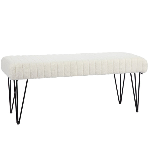 Rootz Bedbench - Upholstered Bench - Modern Seating - Comfortable Foam Padding - 118.5l x 46b x 49.5h cm