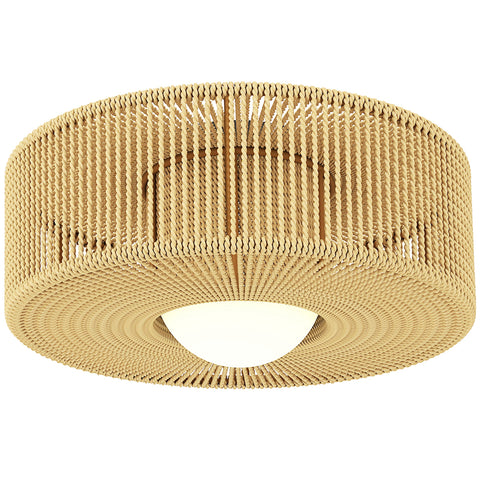 Rootz Boho Ceiling Light - Hanging Lamp - Pendant Fixture - Artistic, Easy Installation, Warm 3000K LED - Ø30 x 16H cm - Brown