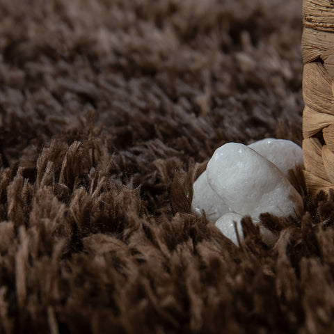 Shaggy Bath Mat – Soft High-Pile Comfort – Non-Slip – Washable Polyester