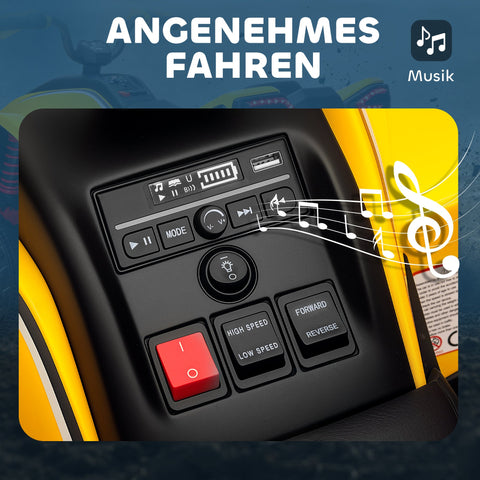 Rootz Elektro-Quad Ride-On Toy - Electric ATV - Kids Vehicle - 3-6 km/h Speed - LED & USB - 101cm x 69cm x 75cm