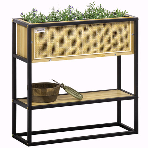 Rootz Planter Plug-In Boards - Raised Bed - Garden Table - Ergonomic Design - 55cm x 20cm x 56cm