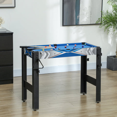 Rootz 5-in-1 Multi-Game Table - Billiard, Table Tennis - Accessories Included - Fun & Compact - 91cm x 45.5cm x 76cm