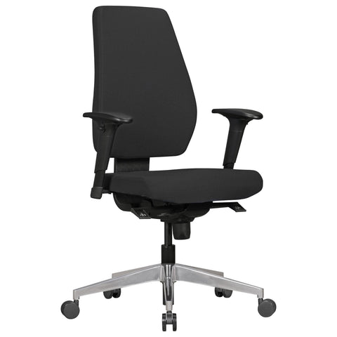 Rootz Office Chair - Swivel Chair - Height Adjustable - Ergonomic Lumbar Support - Comfortable Padding - Adjustable Armrests - 101cm-119cm x 63cm x 47cm