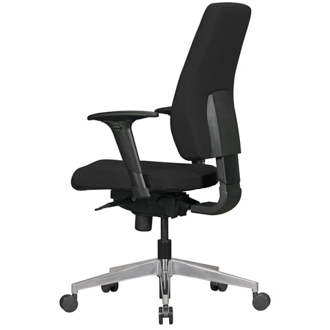 Rootz Office Chair - Swivel Chair - Height Adjustable - Ergonomic Lumbar Support - Comfortable Padding - Adjustable Armrests - 101cm-119cm x 63cm x 47cm
