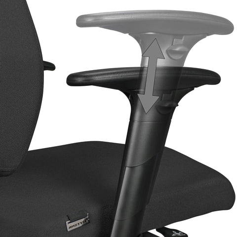 Rootz Office Chair - Swivel Chair - Height Adjustable - Ergonomic Lumbar Support - Comfortable Padding - Adjustable Armrests - 101cm-119cm x 63cm x 47cm