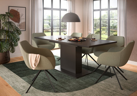 Rootz Extendable Dining Table - Expandable Table - Dining Room Furniture - Durable & Easy to Clean - 150-190x76x80 cm