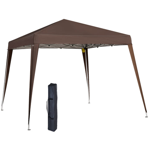 Rootz Gazebo Garden Gazebo - Pop-up Tent - Foldable Shelter - Easy Assembly - 2.4m x 2.4m x 2.5m - Waterproof Fabric