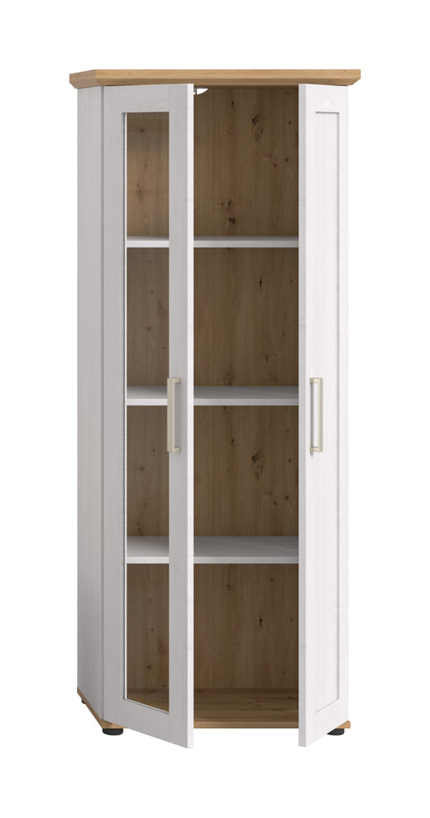 Rootz Display Cabinet - Showcase - Storage Unit - Elegant & Spacious - 64cm x 161cm x 37cm