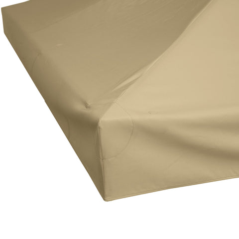 Rootz Pavilion Shade Sail - Sunshade Canopy - Gazebo Cover - Durable & UV Resistant - 3m x 3m - High Density Polyester 180gsm - Brown