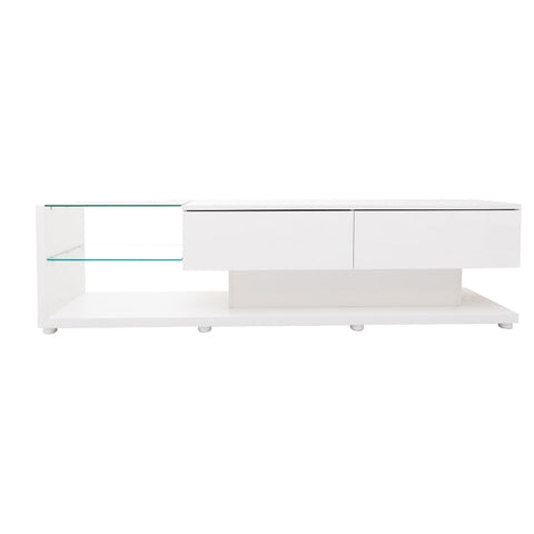 Rootz High Gloss TV Cabinet - Media Console - Entertainment Unit - Ample Storage - 170cm x 36cm x 38cm
