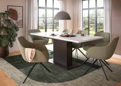 Rootz Extendable Dining Table - Dining Desk - Convertible Table - High-Quality & Durable - 150-190x76x80cm