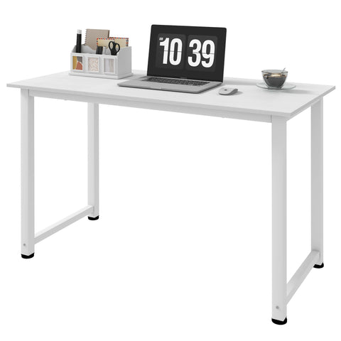 Rootz Computer Table - Dining Table - Versatile Work Surface - Sturdy Metal Frame - 120L x 60B x 76H cm