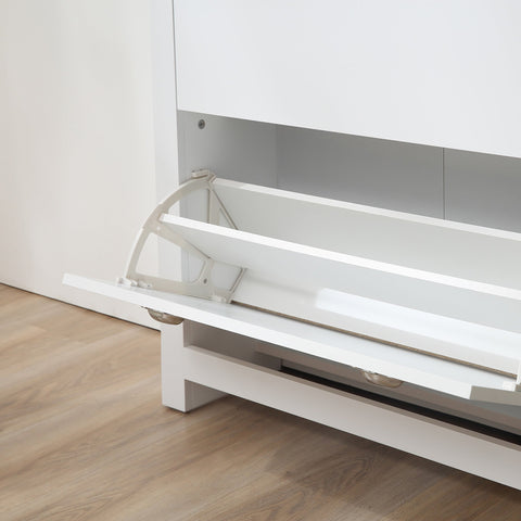 Rootz Shoe Cabinet - Entryway Shoe Rack - Shoe Storage Unit - Ergonomic Design - 79cm x 23cm x 90.5cm