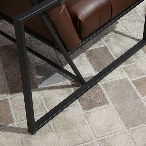 Rootz Chesterfield Lounge Chair - Relaxation Chair - Ergonomic Seat - Faux Leather - 75cm x 81cm x 78cm - Maximum Comfort