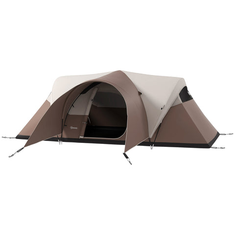 Rootz Family Camping Tent - Waterproof Shelter - Lightweight Canopy - Ventilated Design - Transport Bag - 550L x 300W x 198H cm