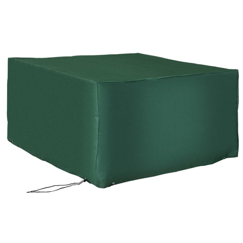 Rootz beschermhoes voor tuinmeubelen - hoes voor tuinmeubilair - hoes voor terrasmeubilair - duurzame bescherming - veilige pasvorm - waterafstotend - 135 cm x 135 cm x 75 cm - 600D Oxford groen