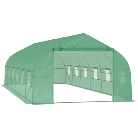 Rootz Large Garden Greenhouse Tunnel - Plant Shelter - Weather-Proof Grow Tents - Year-Round Use - 800cm x 300cm x 200cm