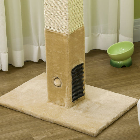 Rootz Cat Scratching Post - Cat Tree - Kitty Tower - Includes Toy - Jute Rope - 59.5cm x 39cm x 79cm