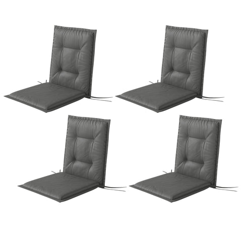 Rootz 4 Piece Seat Cushion Set - Chair Pads - Outdoor Cushions - Skin-Friendly & UV-Resistant - 108cm x 50cm x 5cm