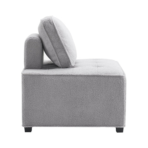 Rootz Modular Sofa Set - Living Room Sofa - Lounge Sofa - Maximum Comfort - Teddy Velvet Fabric - 76cm x 73cm x 76cm