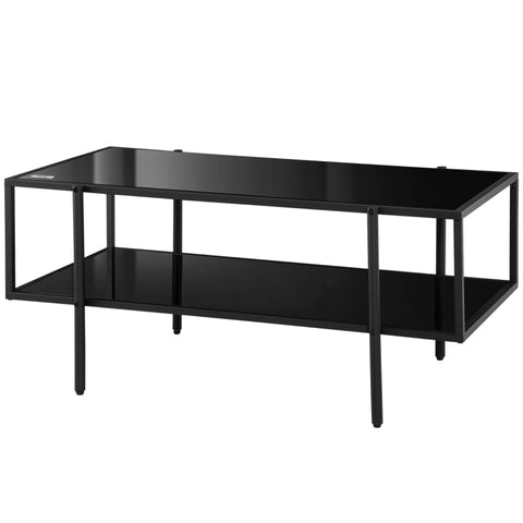 Rootz Coffee Table with Storage - Living Room Table - Sofa Table - Adds Elegance & Organization - 100cm x 55cm x 45.5cm