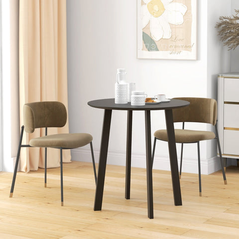 Rootz 2 Seater Dining Table - Kitchen Table - Bistro Table - Elegant & Stable - Ø72cm x 75cm