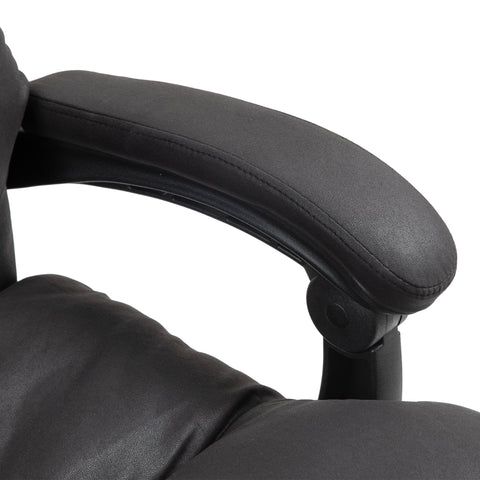 Rootz Office Chair - Ergonomic Executive Chair - Massage & Heated Chair - Superior Comfort - 65cm x 72cm x 109-117cm - Black Synthetic Leather