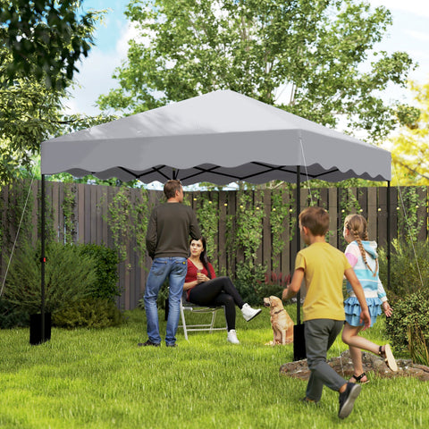 Rootz 3 x 3m Pop-Up Pavilion - Garden Tent - Adjustable Gazebo - UV Protection - 297x297x287cm